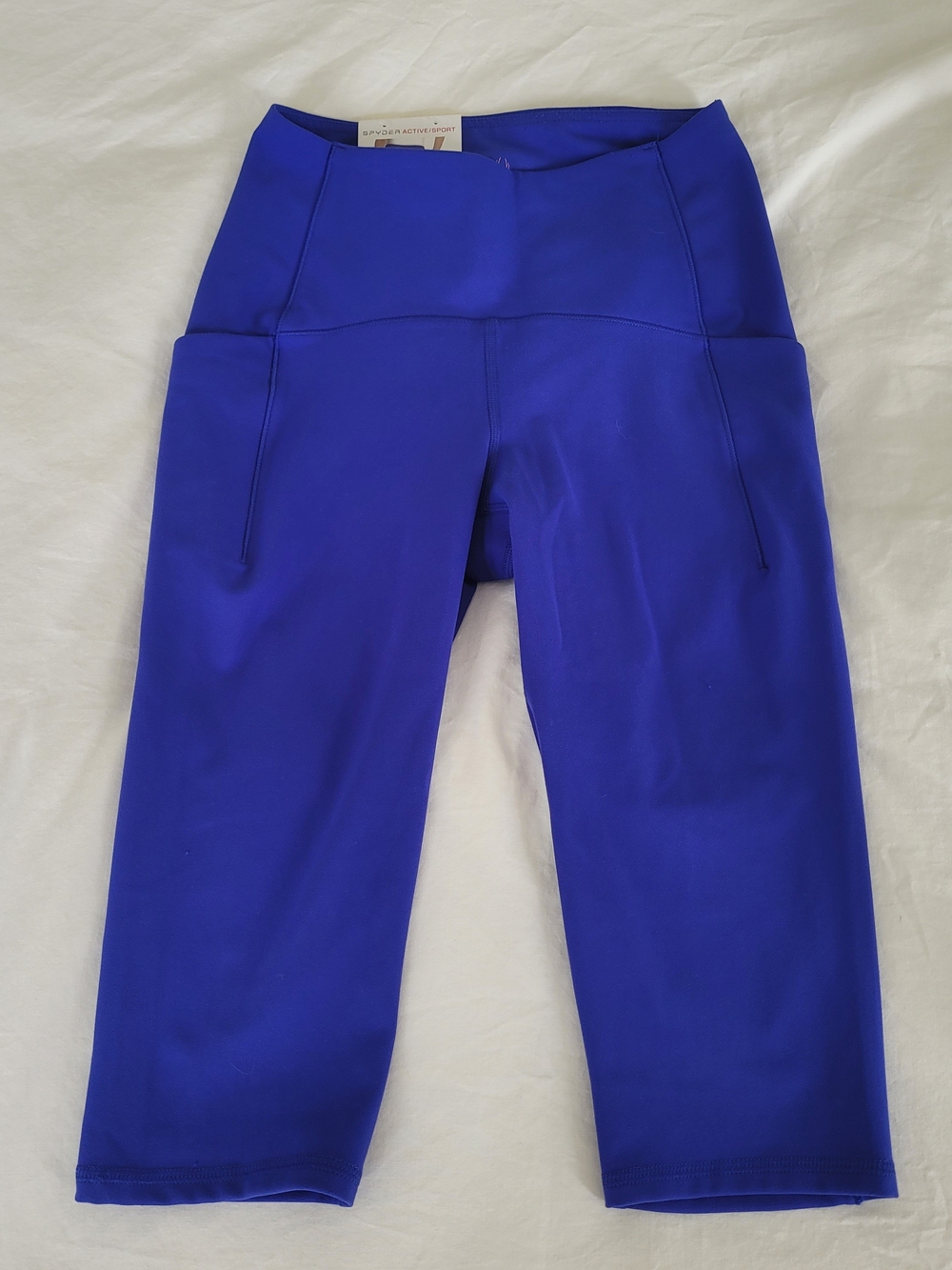 Spyder Electric Blue Capri Leggings Size Small